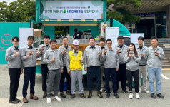 HD현대중공업, 협력사 시원한 여름나기 커피차 지원
