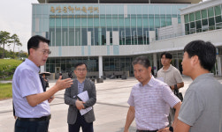 이순걸 울산 울주군수, 대덕도서관 확장 공사 현장 점검