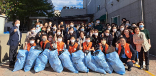 울산 세민에스요양병원, 개원 9주년 임직원 플로깅