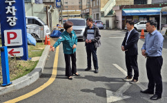 김정희 울산 북구의장, 호계시장 민원 현장 방문