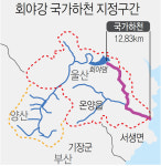 회야강 하류 12.83km구간 10월 국가하천 승격된다