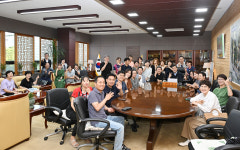 김영길 울산 중구청장, 탁구협회 임원진과 간담회