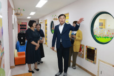 김종훈 울산 동구청장, 꽃바위어린이집 방문