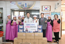 김영길 울산 중구청장, 병영경로식당 위문