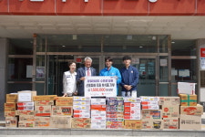 윤빛태권도, 산불 피해 이재민 돕기 150만원 상당 성품 전달