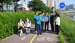 울산 내황초 후문 자전거길, 보행자 전용로로 바꾼다