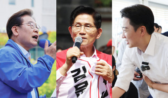이재명·김문수, 수도권 유세 대결…이준석 사흘째 광주 행보