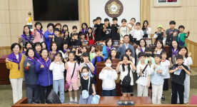 울산 전하초 학생 35명 동구의회 견학