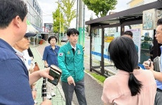 농심메가마트 앞 스마트 버스정류장 설치 주민 현장 간담