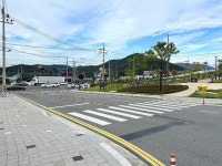 끊어진 울산숲 산책길 과속차량 쌩쌩