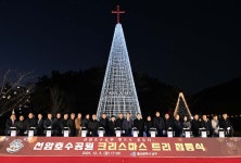 울산 남구 선암호수공원 크리스마스 트리 구경오세요