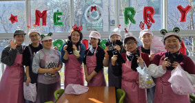 해피스마일, 보훈복지회관 급식봉사