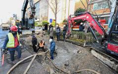 울산 문화예술회관 사거리 상수도 파열 누수 1천가구 단수·2개 차로 통제 불편