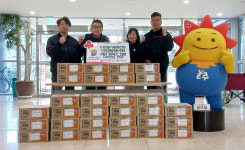 울산 언양읍청년회, 취약계층에 라면 30박스 전달