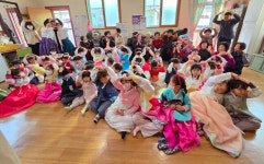 울산 중구 병영2동 행정복지센터·도담어린이집, 서동경로당에 명절 인사