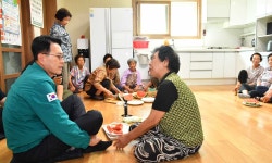 이순걸 울산 울주군수, 경로당 2곳 현장 점검
