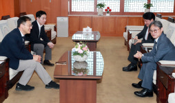 김상욱 울산시장, 최보현 울산경찰청장과 환담