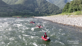 영월 동강의 급류와 한 몸이 되는, 리버버깅