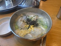 [1人1食] 뽀얀 사골육수 떡만둣국이 매력적인 뉴명동칼국수샤브샤브