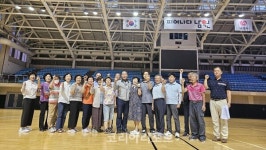 류흥성 남원시체육회장, 제61회 전북특별자치도민체육대회  참가선수단 훈련장 격려