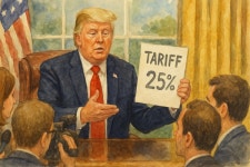 트럼프, 한국에 25% 관세서한…