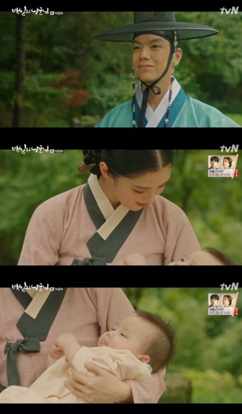 종영 ‘백일의 낭군님’ 세자빈 한소희, 죽은 김재영 애 낳았다[결정적장면]