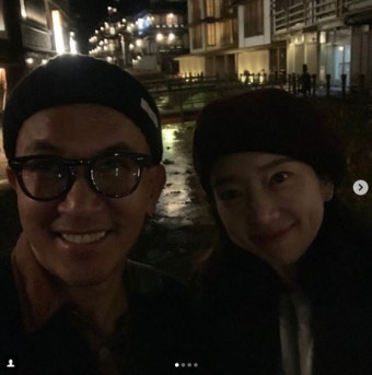 오지혜, 구준엽과 커플 인증샷‥사진만 봐도 느껴지는 설렘[SNS컷]