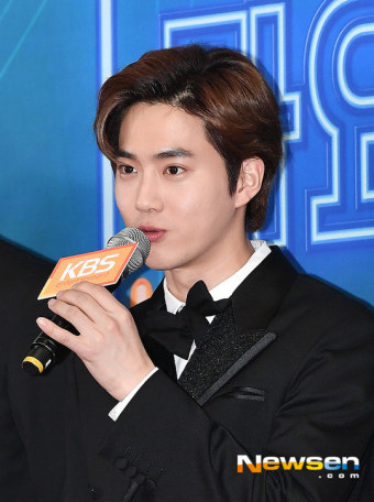 엑소 수호 ‘저희 꼭 기대해주세요~’ (KBS 가요대축제) [포토엔HD]