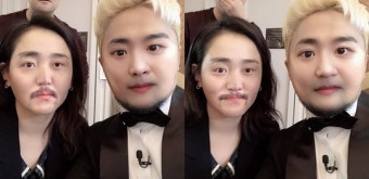 ‘선넘녀’ 문근영X유병재, 충격의 페이스오프 셀카 공개 ‘남매 케미’