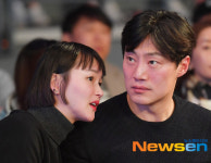 이희준 이혜정 ‘격투기 경기 찾은 잉꼬부부’[포토엔HD]