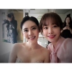 “눈물나게 행복했던 날” 한지민, 추자현♥우효광 결혼식 인증샷[SNS★컷]