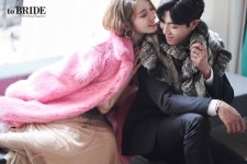 티아라 출신 한아름 웨딩화보, 모델 같은 신랑 공개[화보]