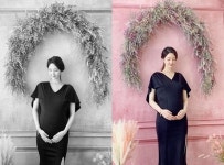 티아라 출신 한아름, 임신 7개월 근황‥원피스 입고 드러낸 D라인[SNS★컷]