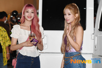 여자아이들 민니-소연 ‘예능 촬영 왔어요~’[포토엔HD]