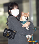 유빈 ‘출근길, 콩빈이와 러블리 포즈’[포토엔HD]