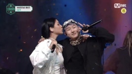 비비, 허원혁에 깜짝 뽀뽀 퍼포먼스 “너무 부럽다” 야유 폭발(고등래퍼4)