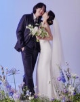 유성은♥긱스 루이 웨딩화보 공개, 드레스-턱시도 입고 볼 뽀뽀