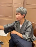 이상아, 파격적인 금발→은발 숏커트 변신 다 했다
