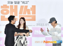 신현준x박솔미x김동욱 감독 , 이리 와서 핸썸 좀 보여주세요~[포토엔HD]