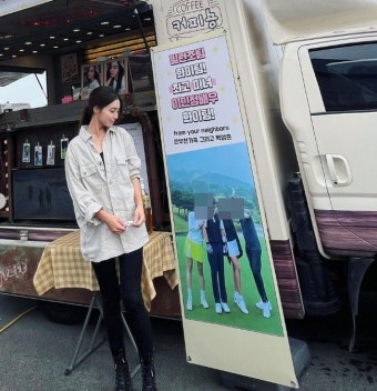 ‘이병헌’ 이민정, 아들 친구들에 커피차 받고 활짝 “귀여운 삼총사”