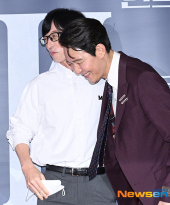 유재석-이정재, ‘아 우리 군대 동기였지’ [포토엔HD]