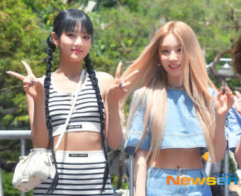 (여자)아이들 민니,x우기, 출근길 깨알 포즈~ [포토엔HD]