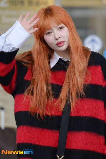 현아 ‘톡톡 튀는 오렌지 헤어’[포토엔HD]