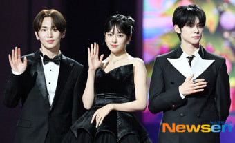 키-안유진-연준, 완벽한 ‘가요대전’ MC 3인방 [포토엔HD]