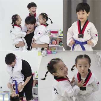 최민환 子 재율, 7살에 태권도 파란띠 승격‥업그레이드 된 늠름함(슈돌)