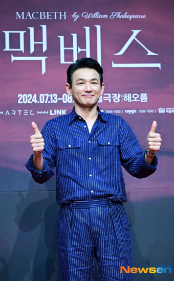 황정민, 맥베스 엄지척[포토엔HD]