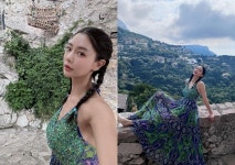 양갈래 머리 땋은 클라라, 유럽여행 중 인어공주 같은 자태