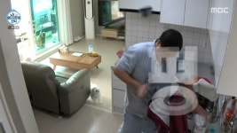 구성환, 텀블러 뚜껑 폭발 사고‥맞아놓고 “동체시력 덕 무사”(나혼산)