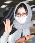 엔믹스 규진, 꽁꽁 싸매도 돋보이는 입국장 매력[포토엔HD]