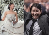 셀프 웨딩 효민 ‘단 2벌 드레스+훈남 아닌 남편’ 화제 속, 부케 받은 조현아 “만세!”